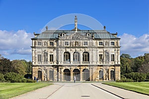 The GroÃÅ¸er Garten Great Garden - baroque style park in Dresden. photo